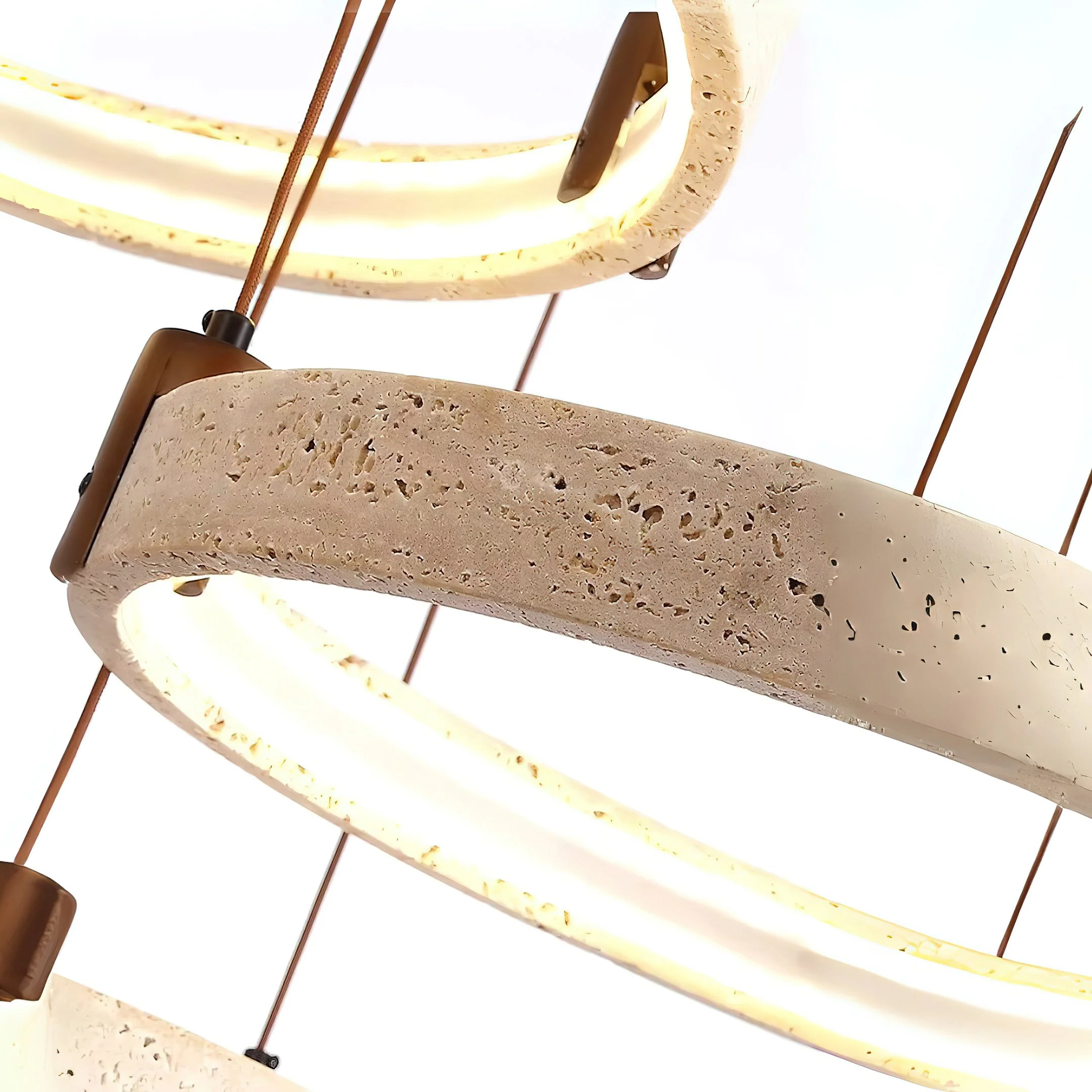 Nogy Wabi-Sabi Travertine Chandelier - Image 26