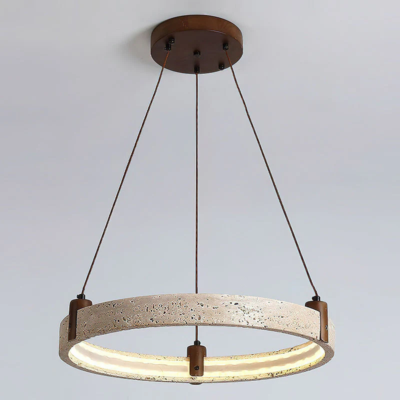 Nogy Wabi-Sabi Travertine Chandelier - Image 31