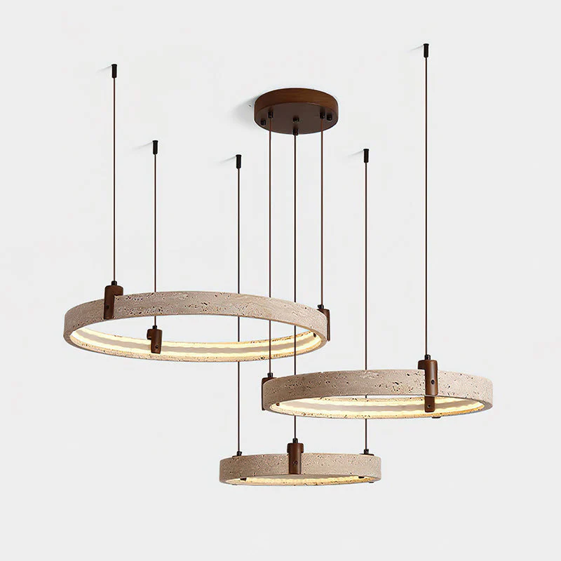 Nogy Wabi-Sabi Travertine Chandelier - Image 36