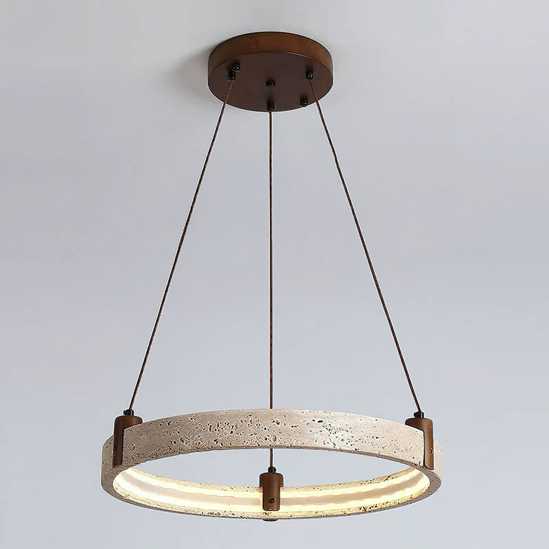 Nogy Wabi-Sabi Travertine Chandelier - Image 41