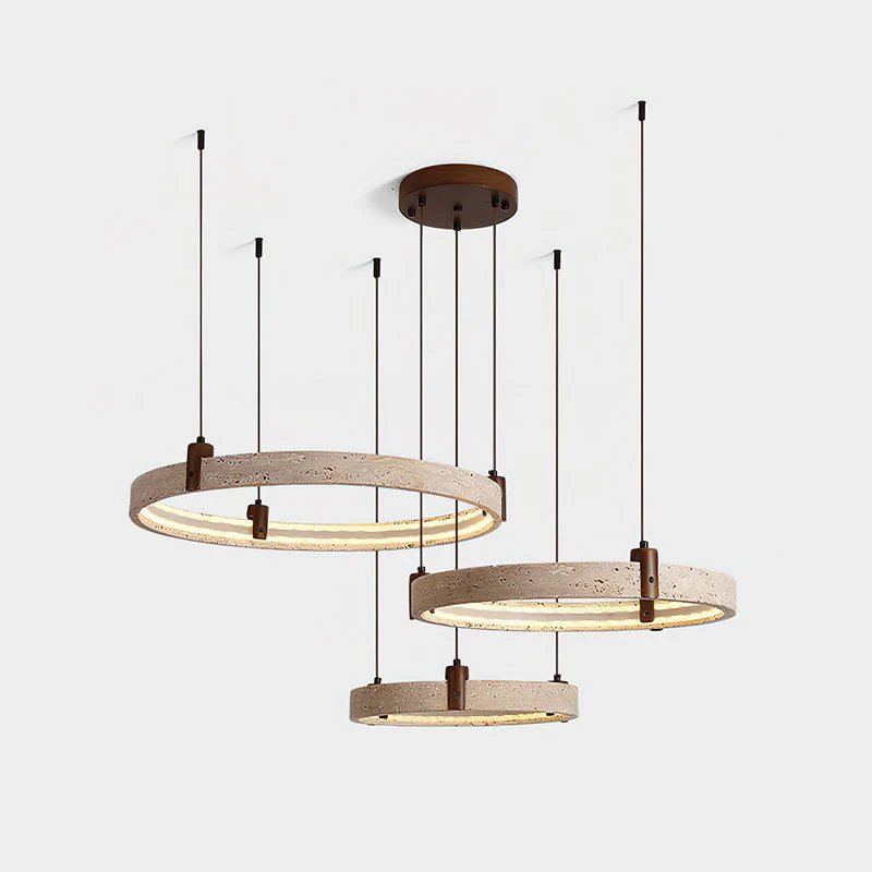 Nogy Wabi-Sabi Travertine Chandelier - Image 46