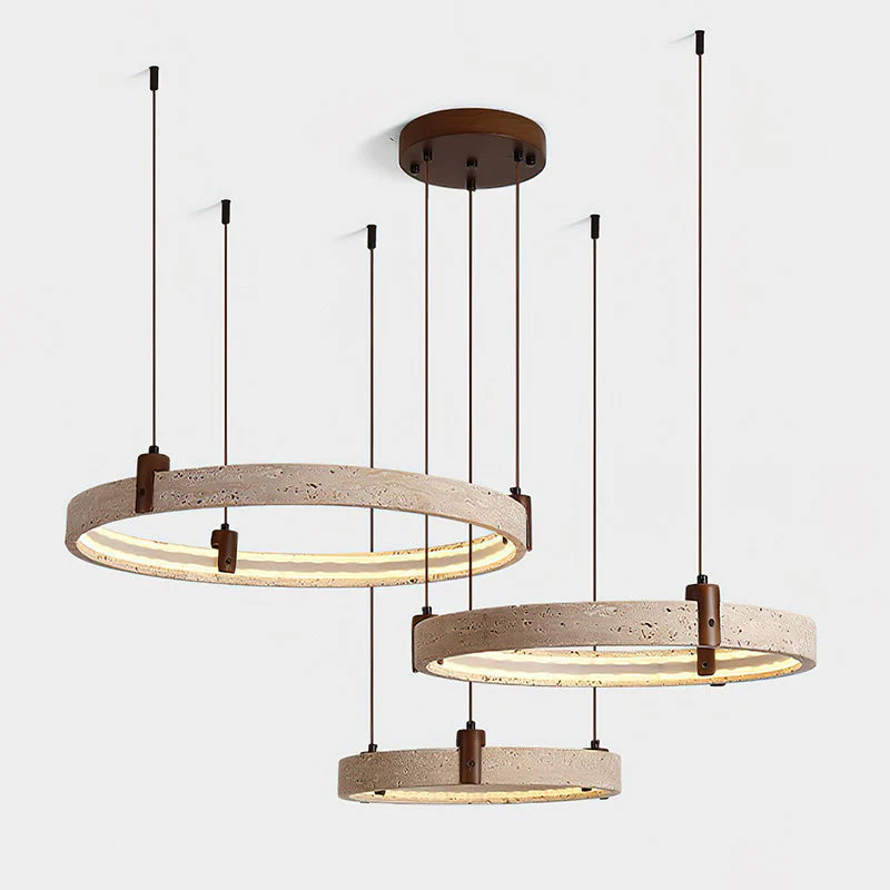 Nogy Wabi-Sabi Travertine Chandelier - Image 48