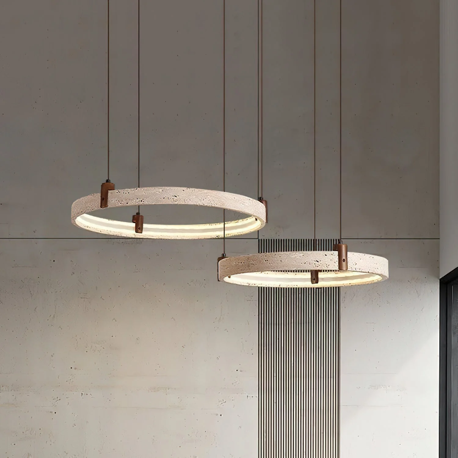 Nogy Wabi-Sabi Travertine Chandelier - Image 5