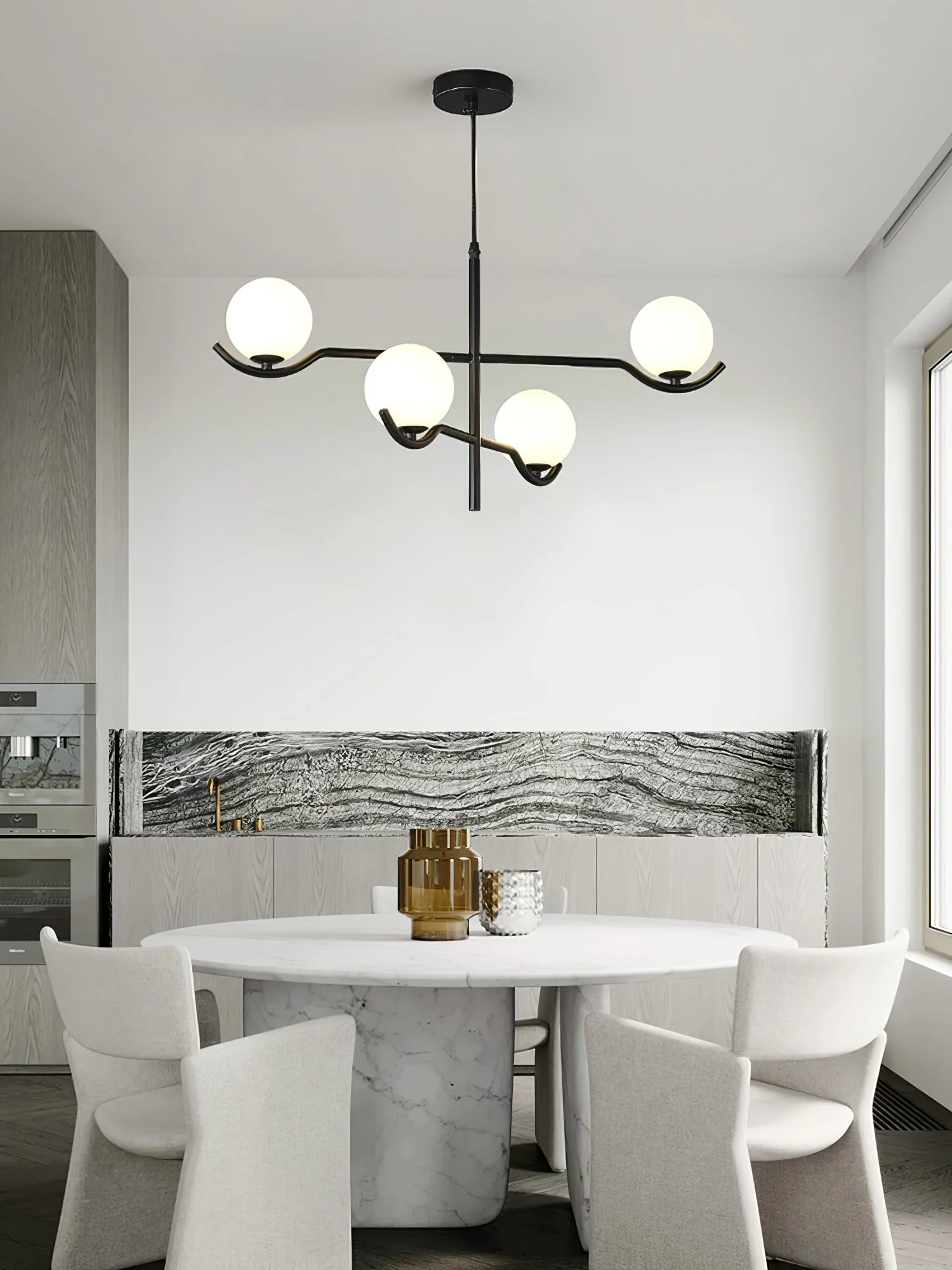 Noir Minimalist Glass Pendant Light - Image 14