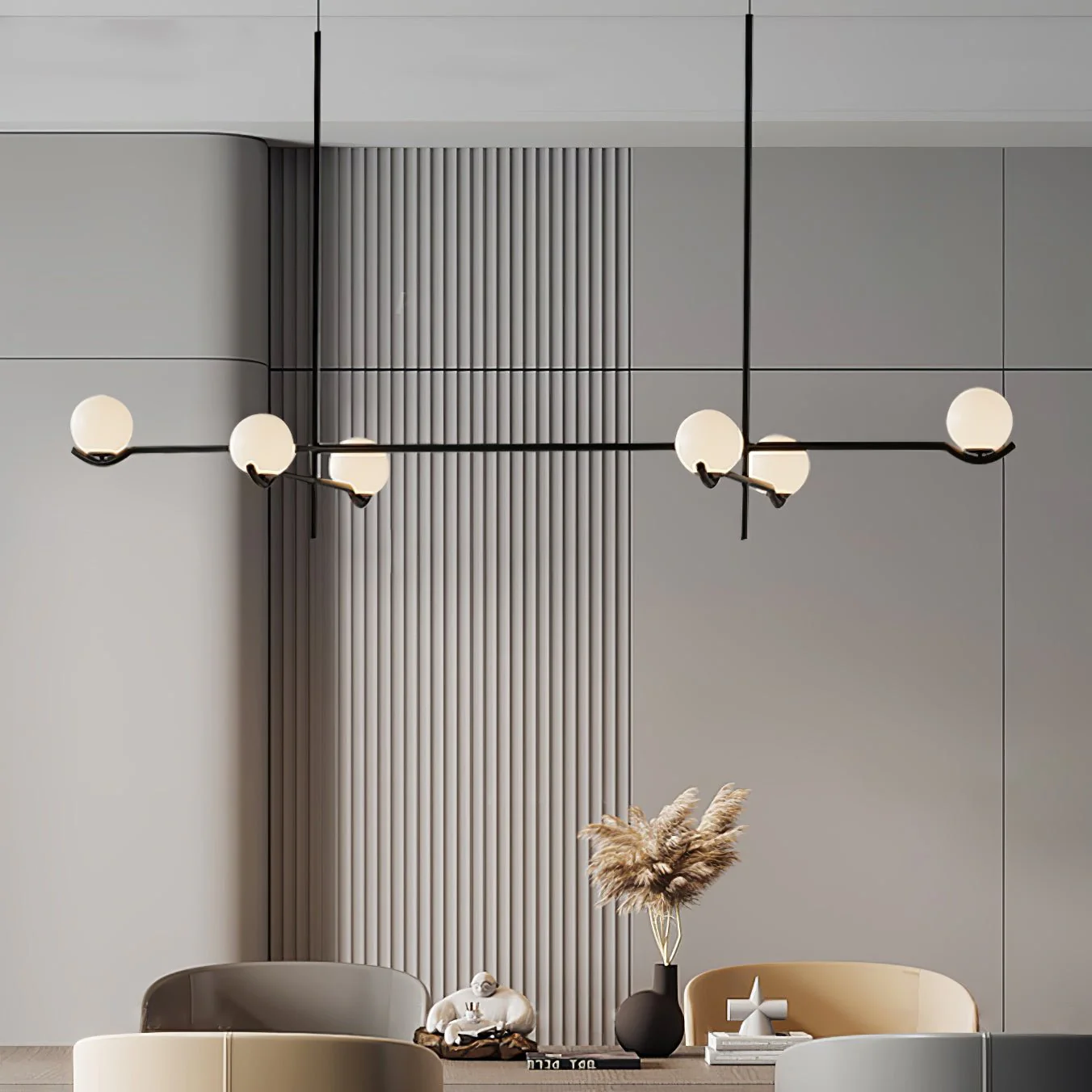 Noir Minimalist Glass Pendant Light - Image 16