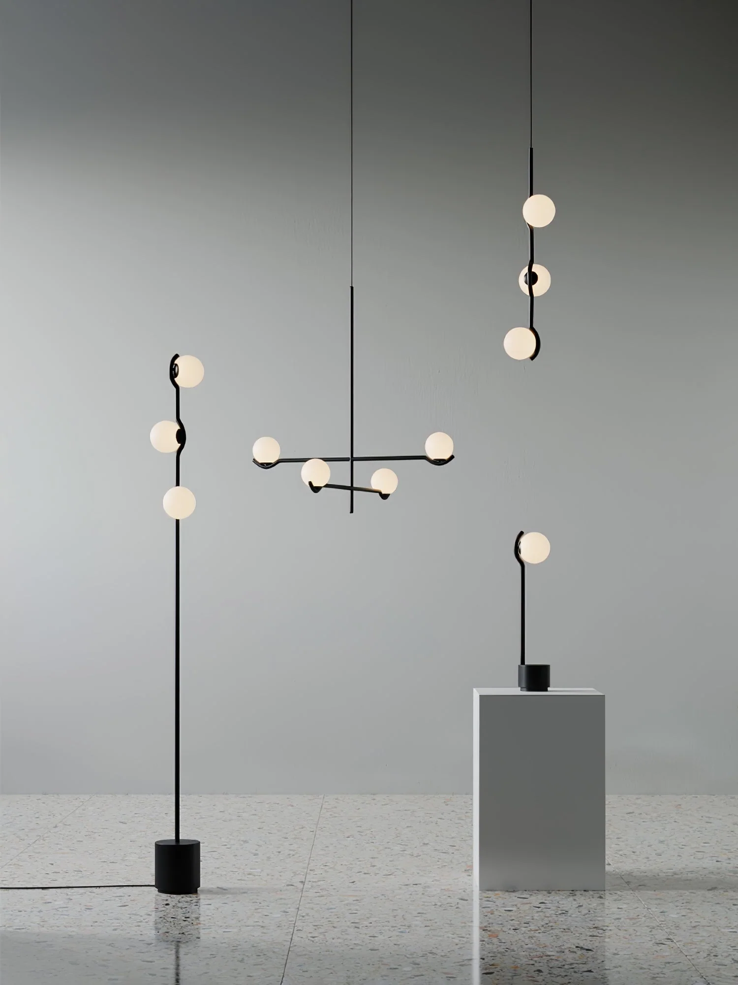 Noir Minimalist Glass Pendant Light - Image 25