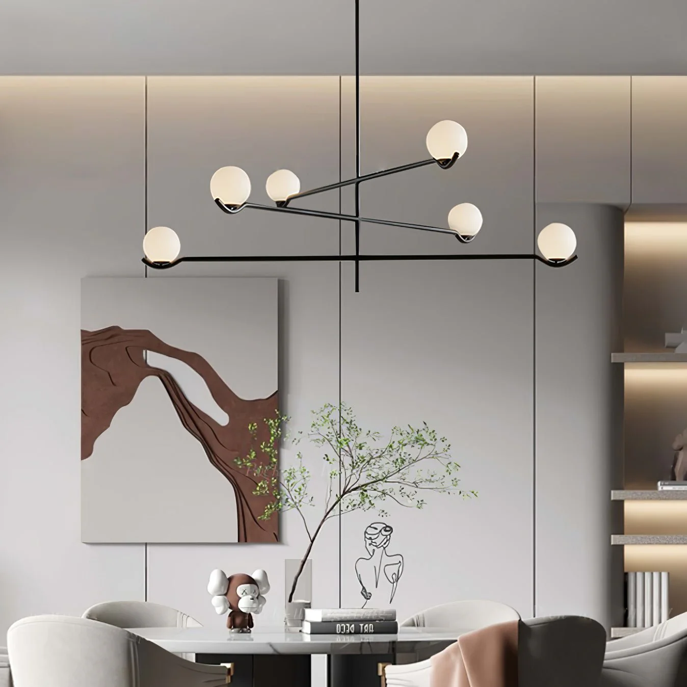 Noir Minimalist Glass Pendant Light - Image 28