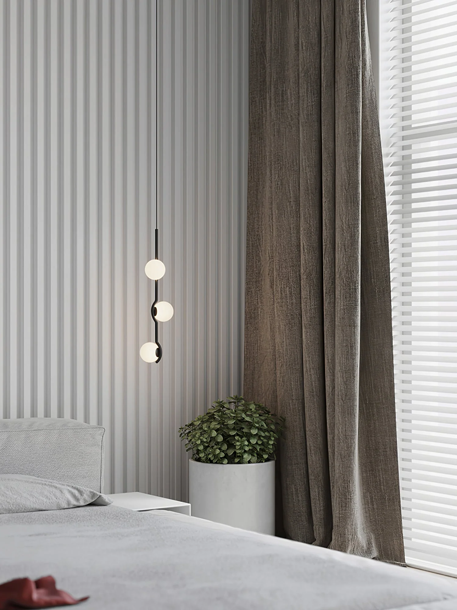 Noir Minimalist Glass Pendant Light - Image 32