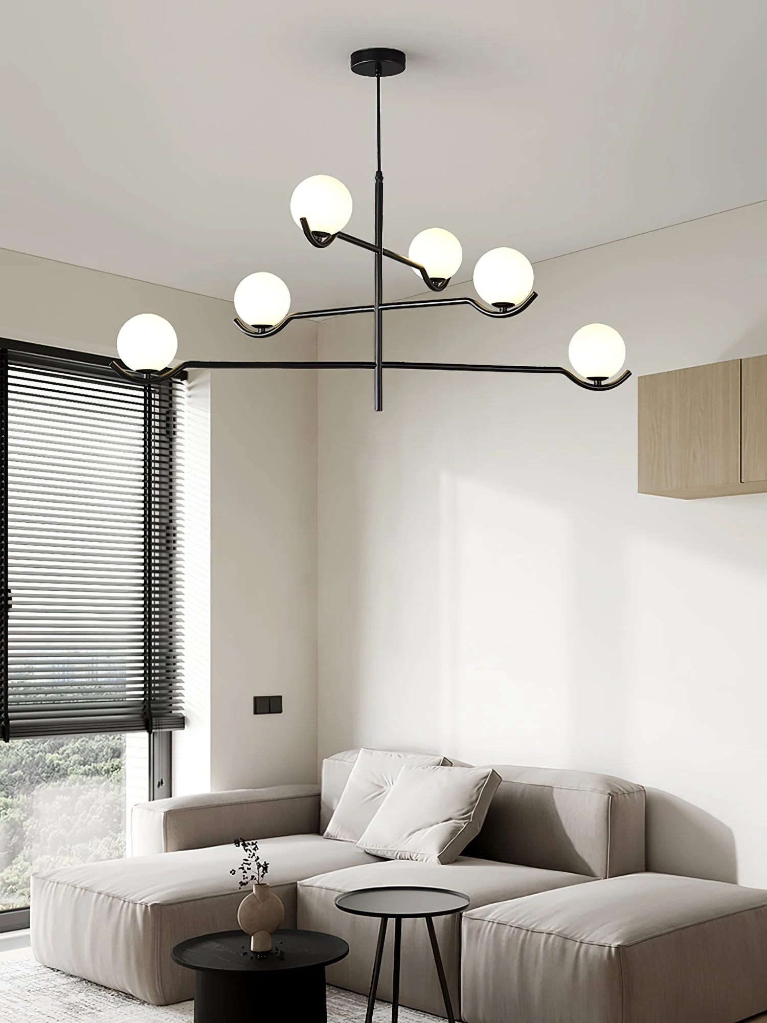 Noir Minimalist Glass Pendant Light - Image 43