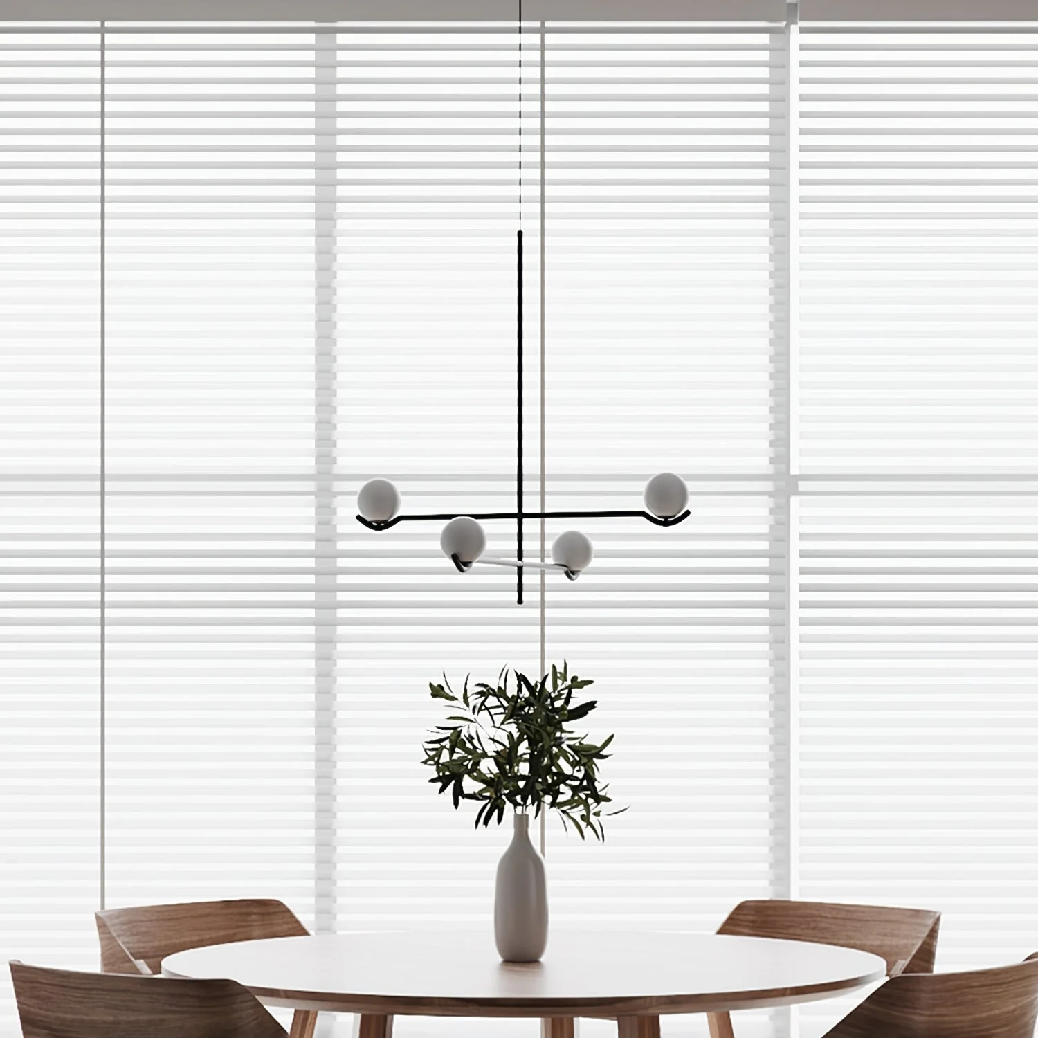 Noir Minimalist Glass Pendant Light - Image 46
