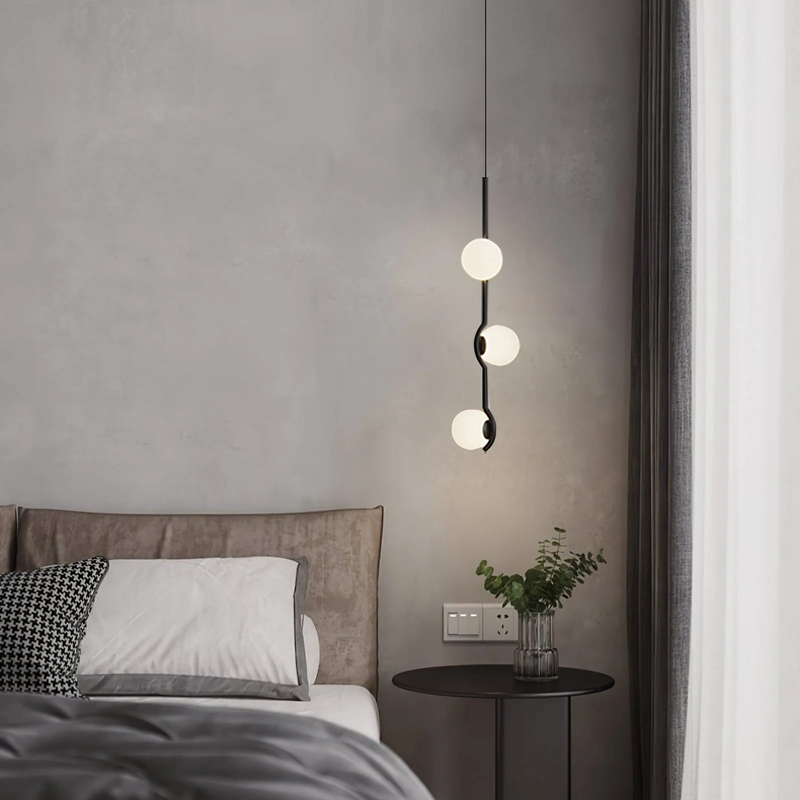 Noir Minimalist Glass Pendant Light - Image 64