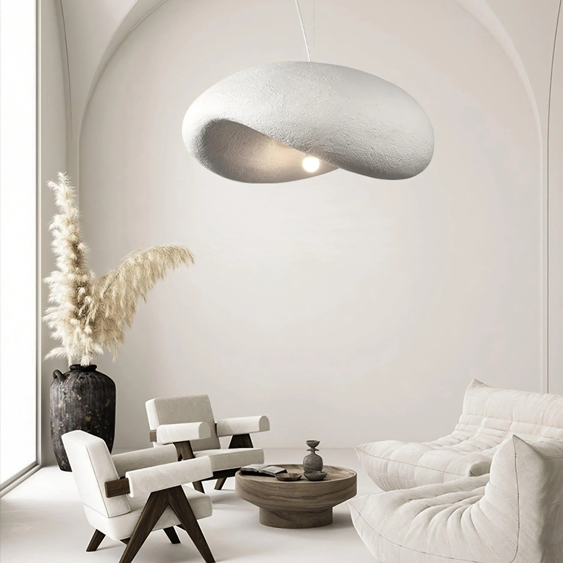 Nomo Modern Cloud-shape Wabi Sabi Style Pendant Light - Image 2