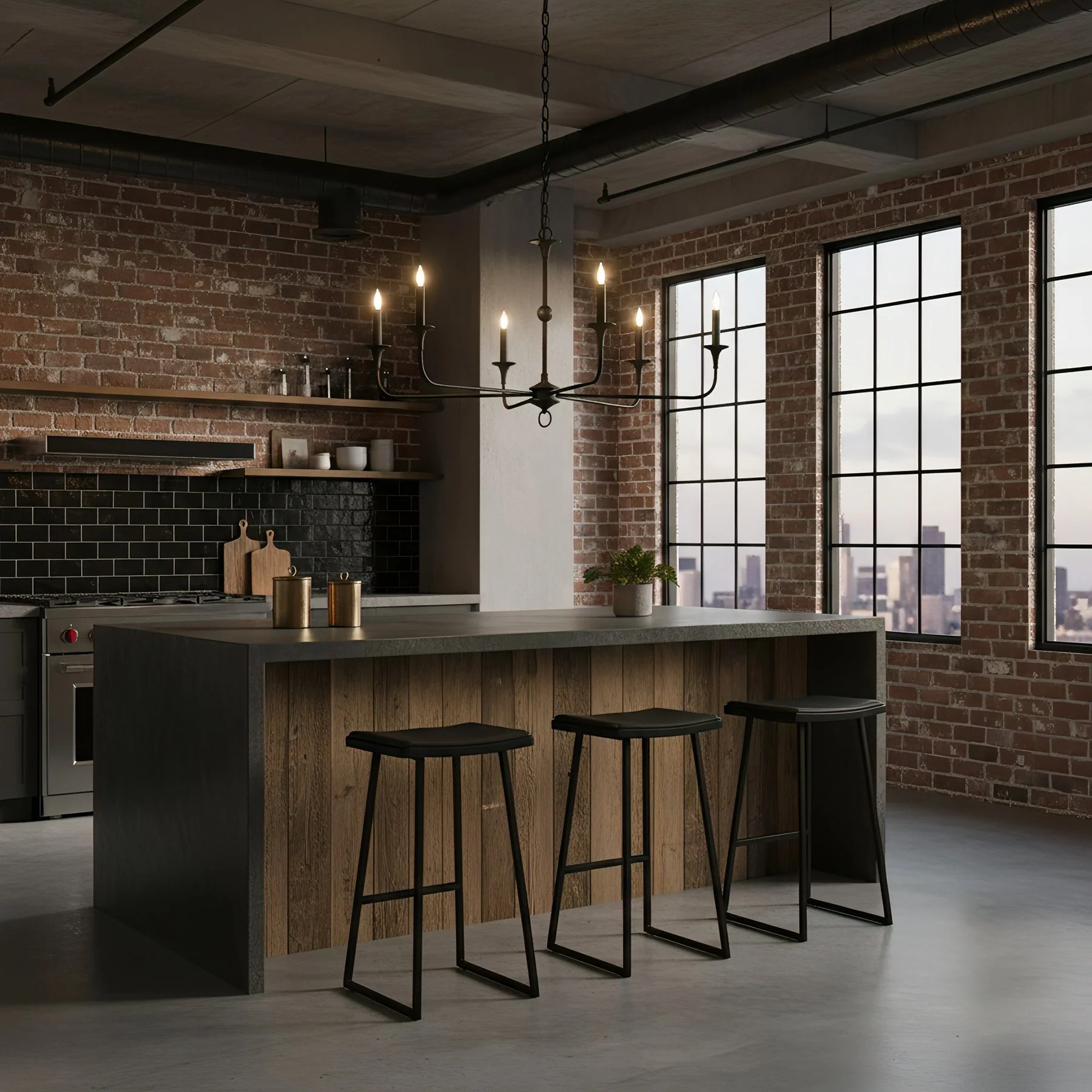 Nottaway Contemporary Brass Chandelier - Image 10
