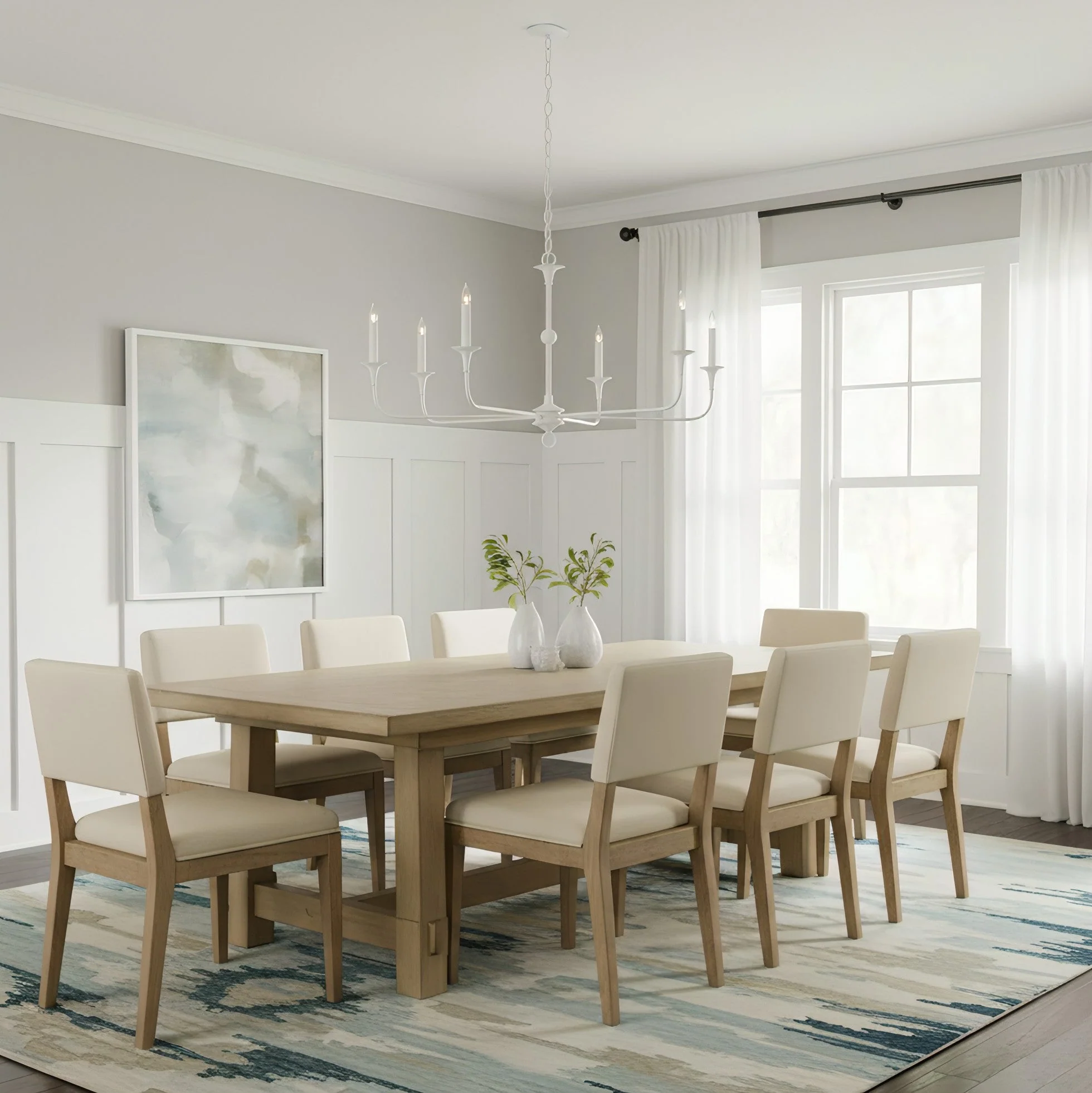 Nottaway Contemporary Brass Chandelier - Image 12