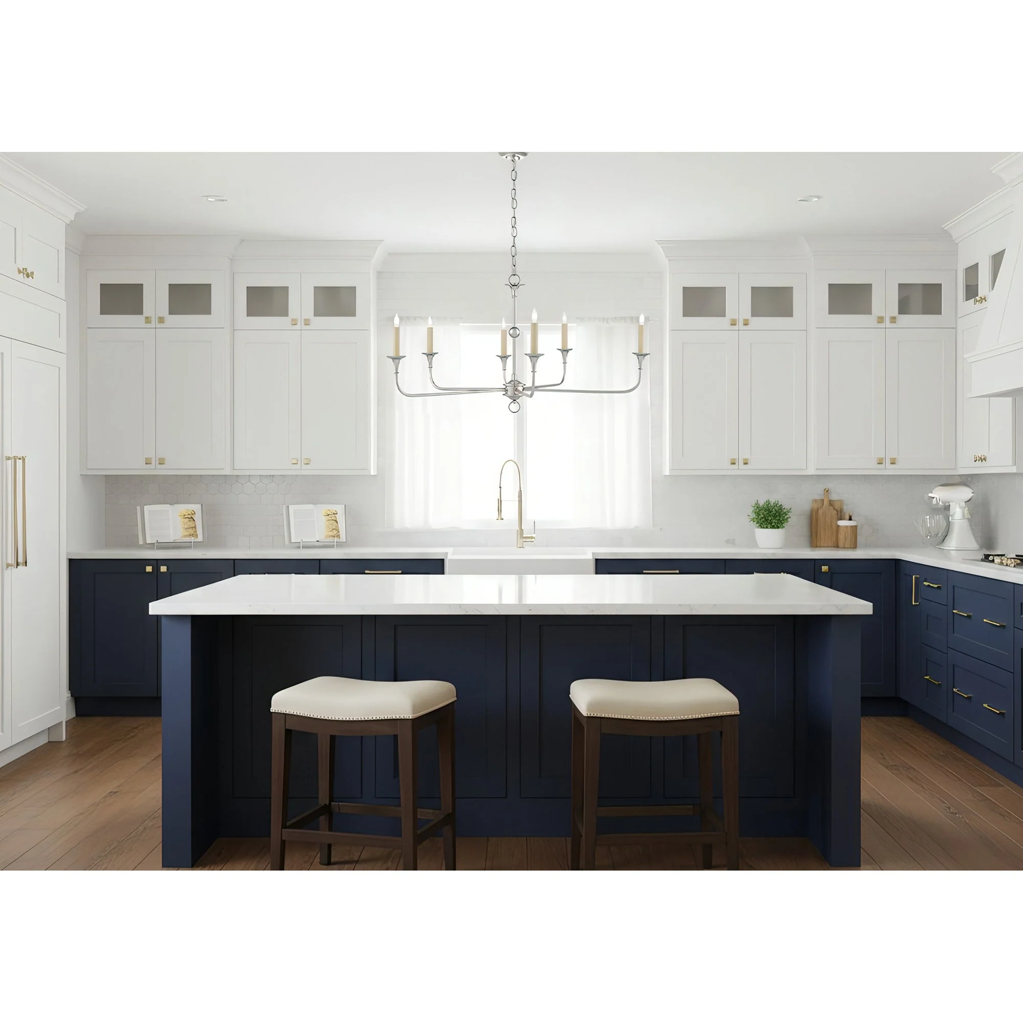 Nottaway Contemporary Brass Chandelier - Image 24