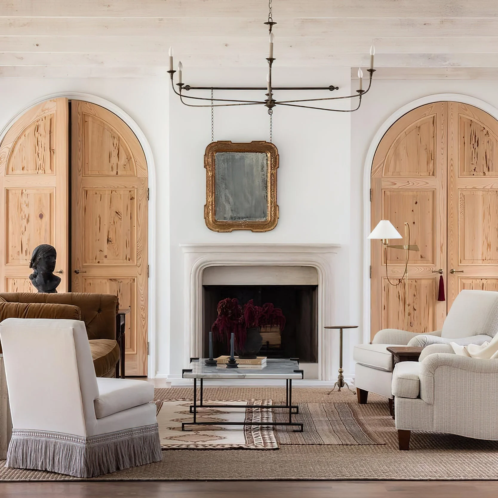 Nottaway Contemporary Brass Chandelier - Image 3