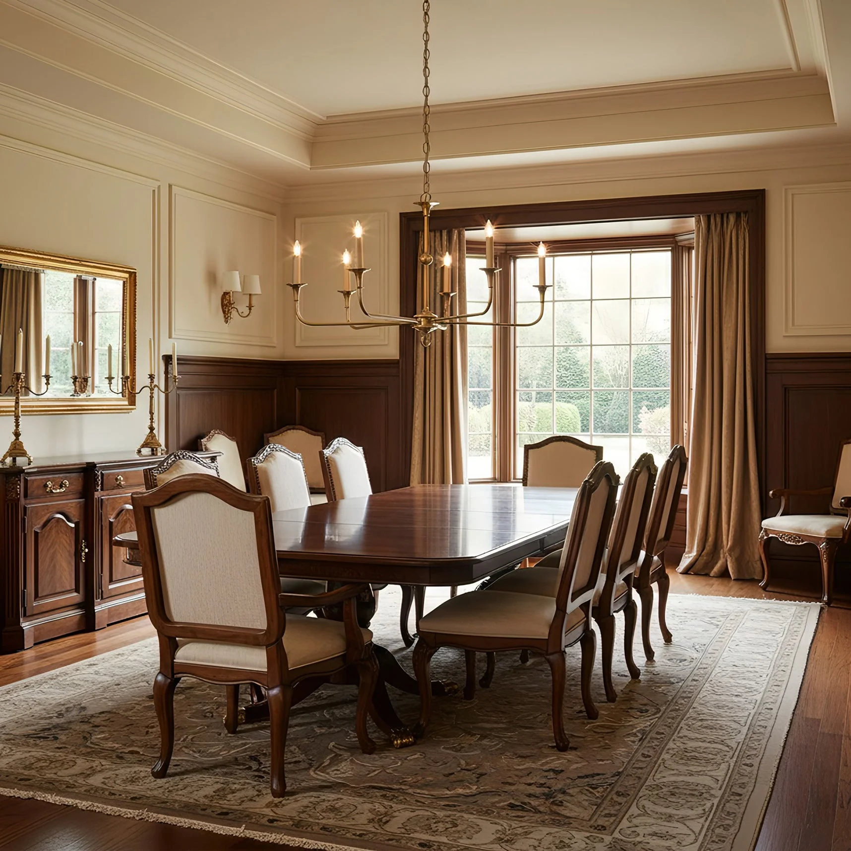 Nottaway Contemporary Brass Chandelier - Image 9