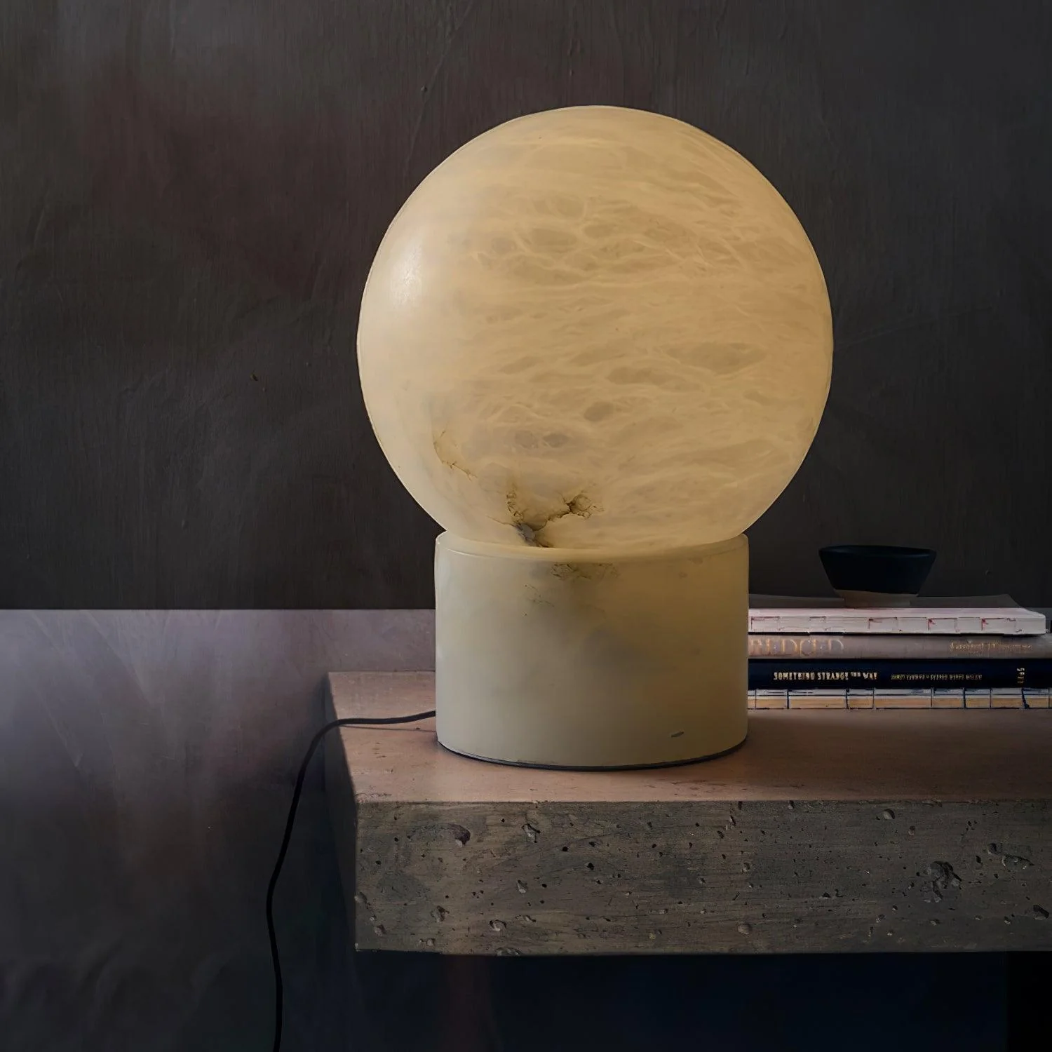 Nova Minimalist Alabaster Table Lamp - Image 2