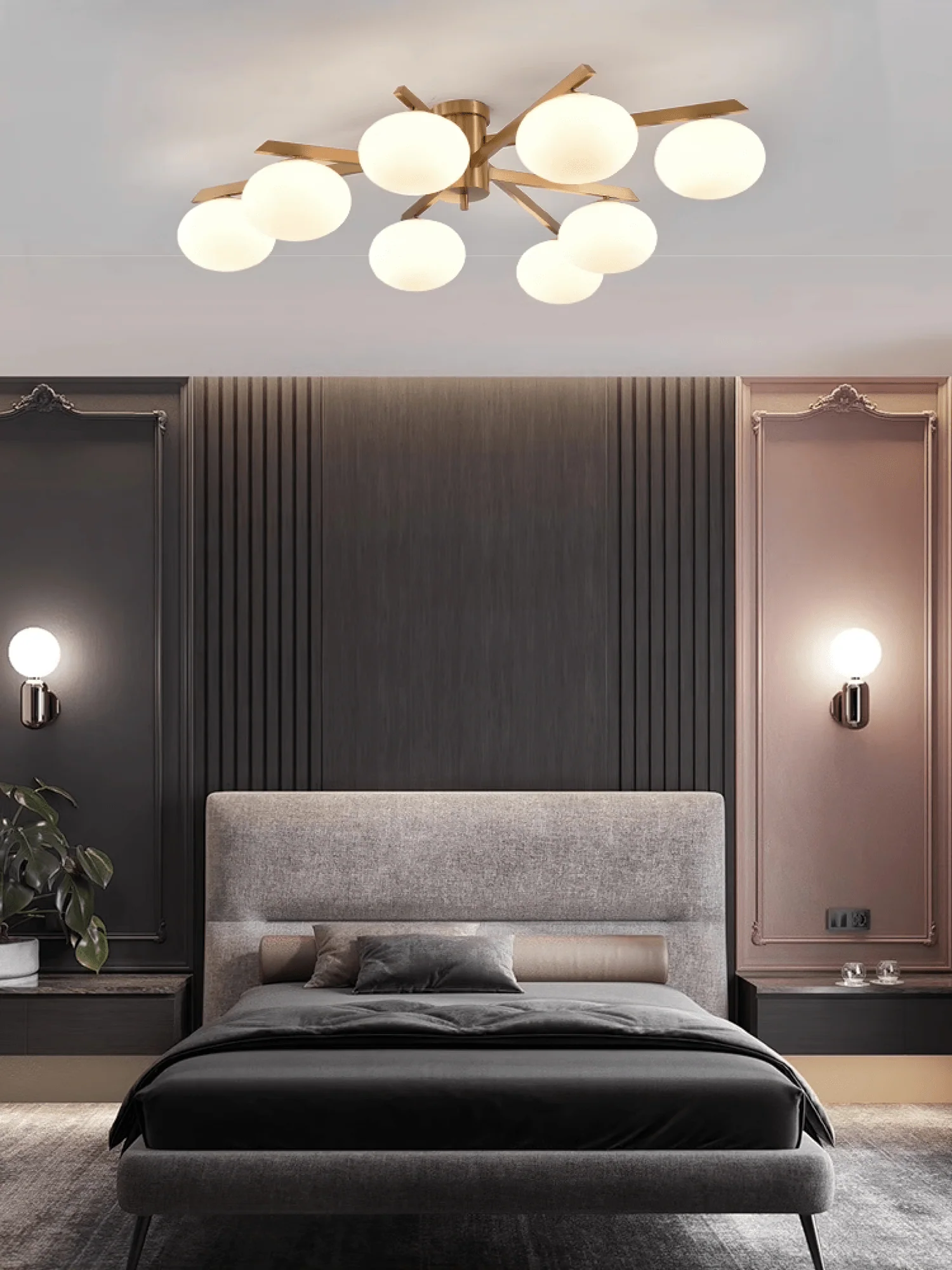 Nova Modern Glass Ceiling Light - Image 12