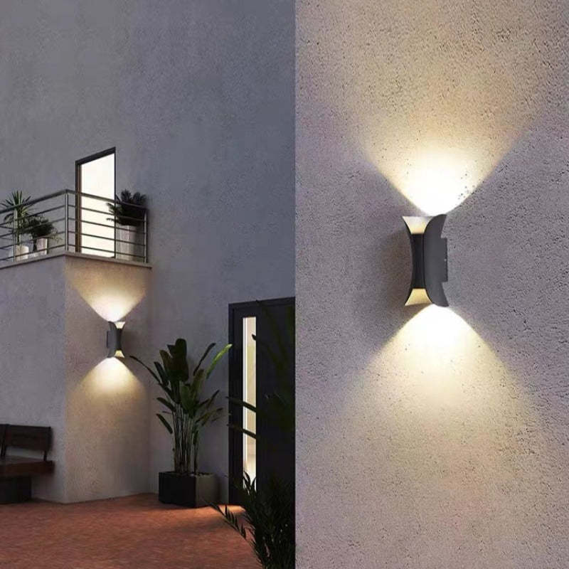 Noxel Curved Outdoor Wall Mounted Led Lamp - Image 4