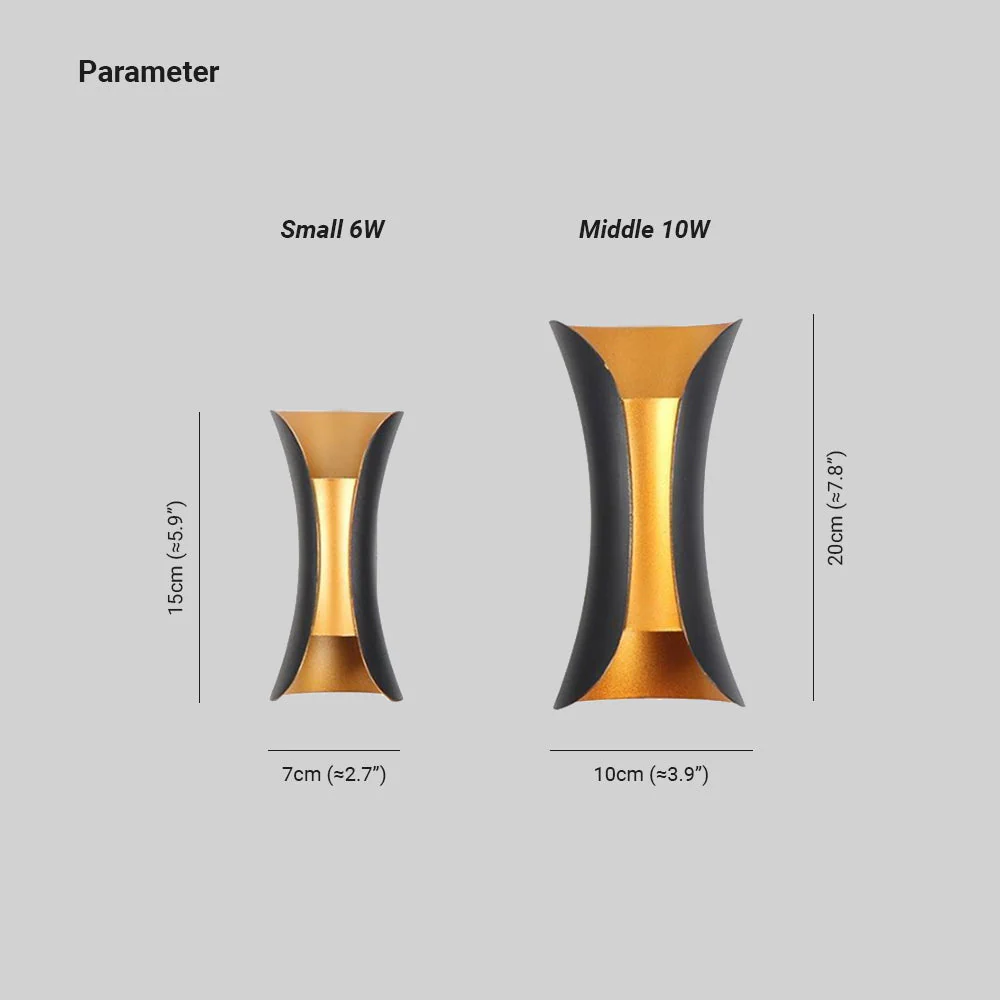 Noxel Curved Outdoor Wall Mounted Led Lamp - Image 7