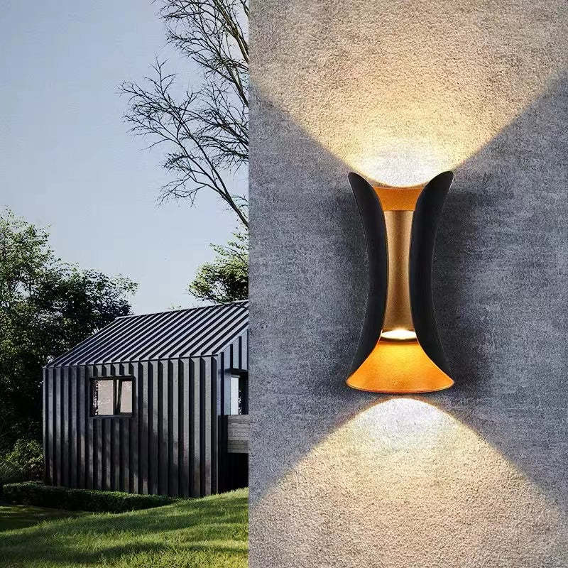 Noxel Curved Outdoor Wall Mounted Led Lamp - Image 9