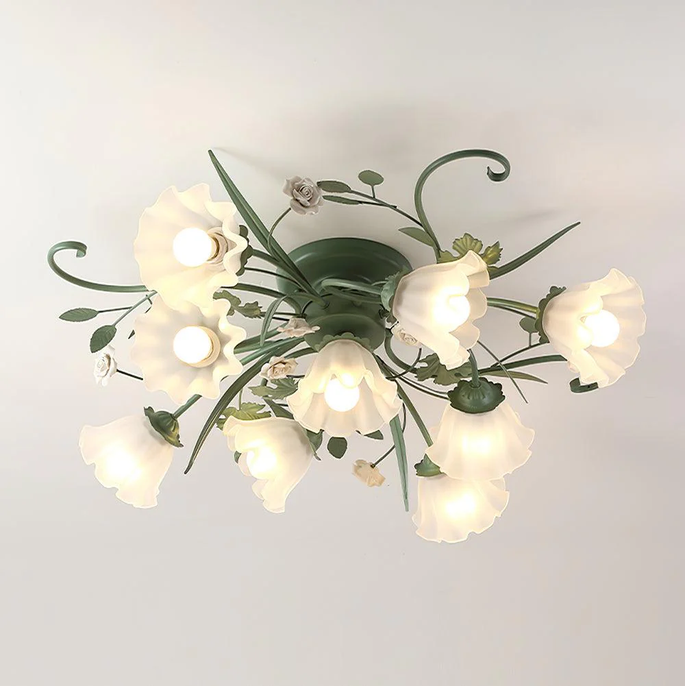 Nylirir Unique Art Classic Ceramics Ceiling Lamp - Image 10
