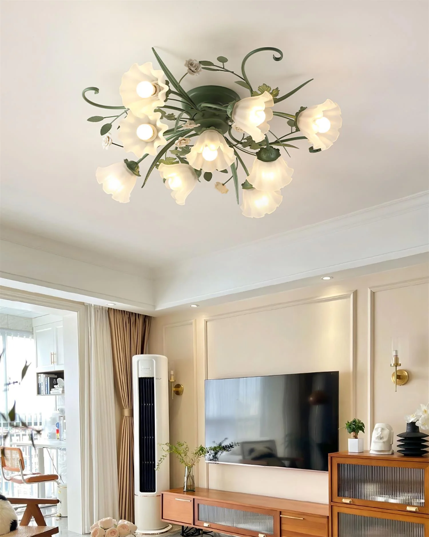 Nylirir Unique Art Classic Ceramics Ceiling Lamp - Image 11