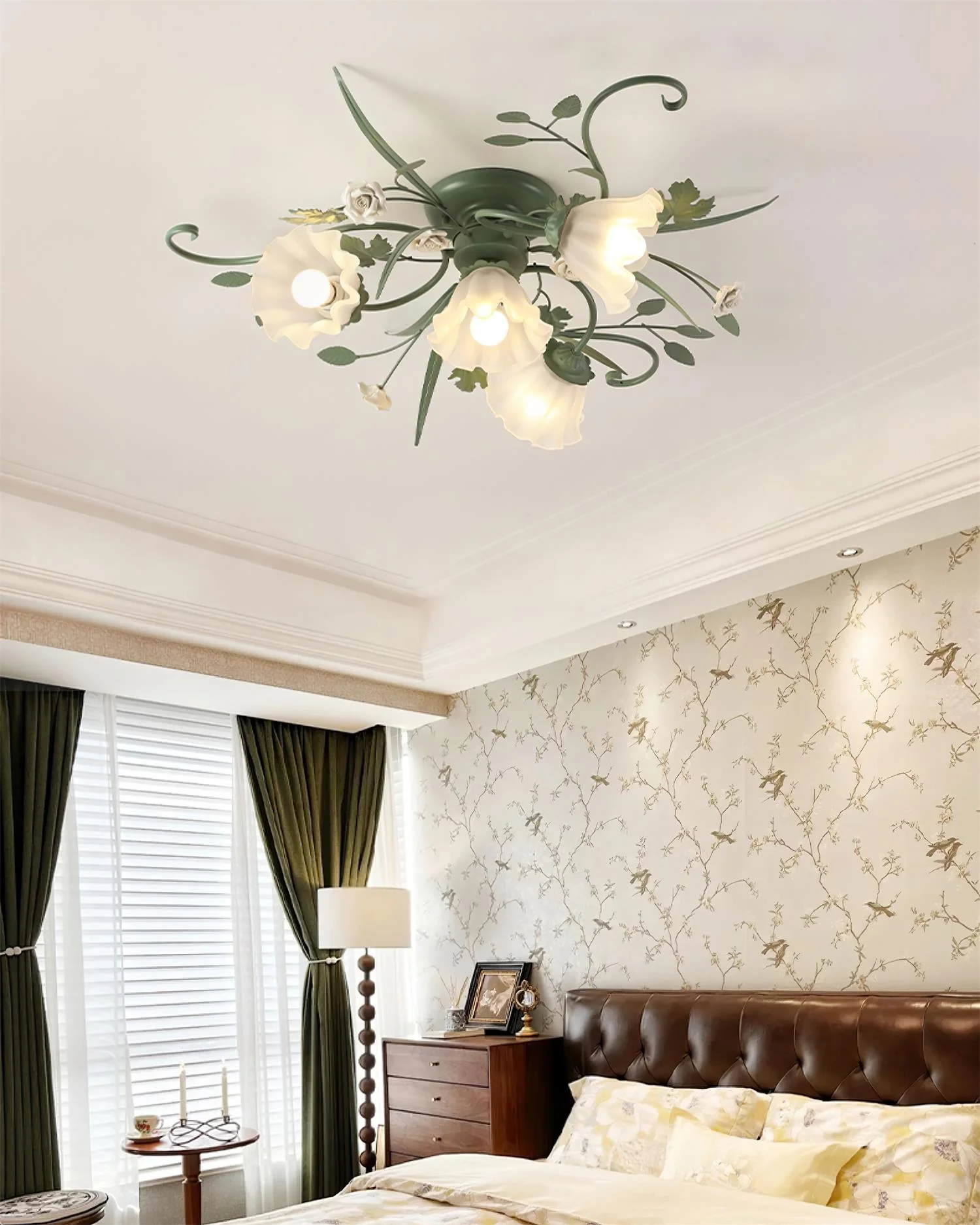 Nylirir Unique Art Classic Ceramics Ceiling Lamp - Image 15