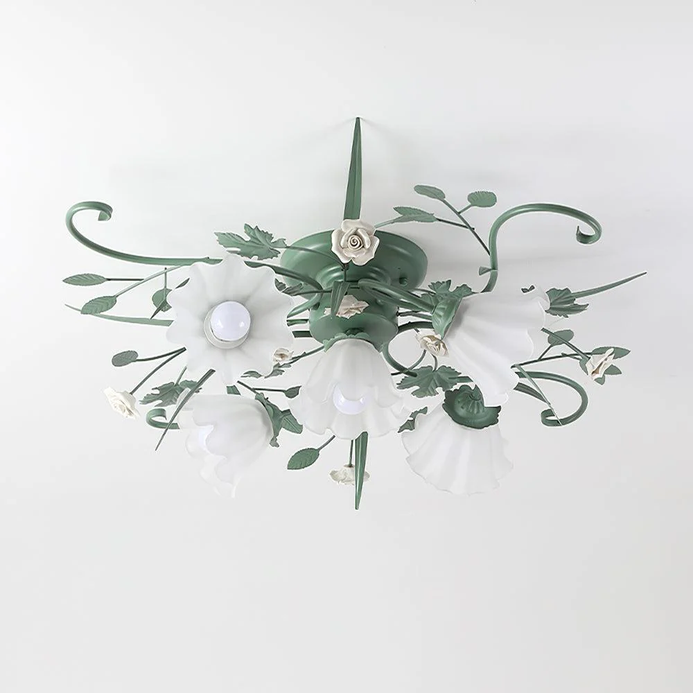 Nylirir Unique Art Classic Ceramics Ceiling Lamp - Image 16