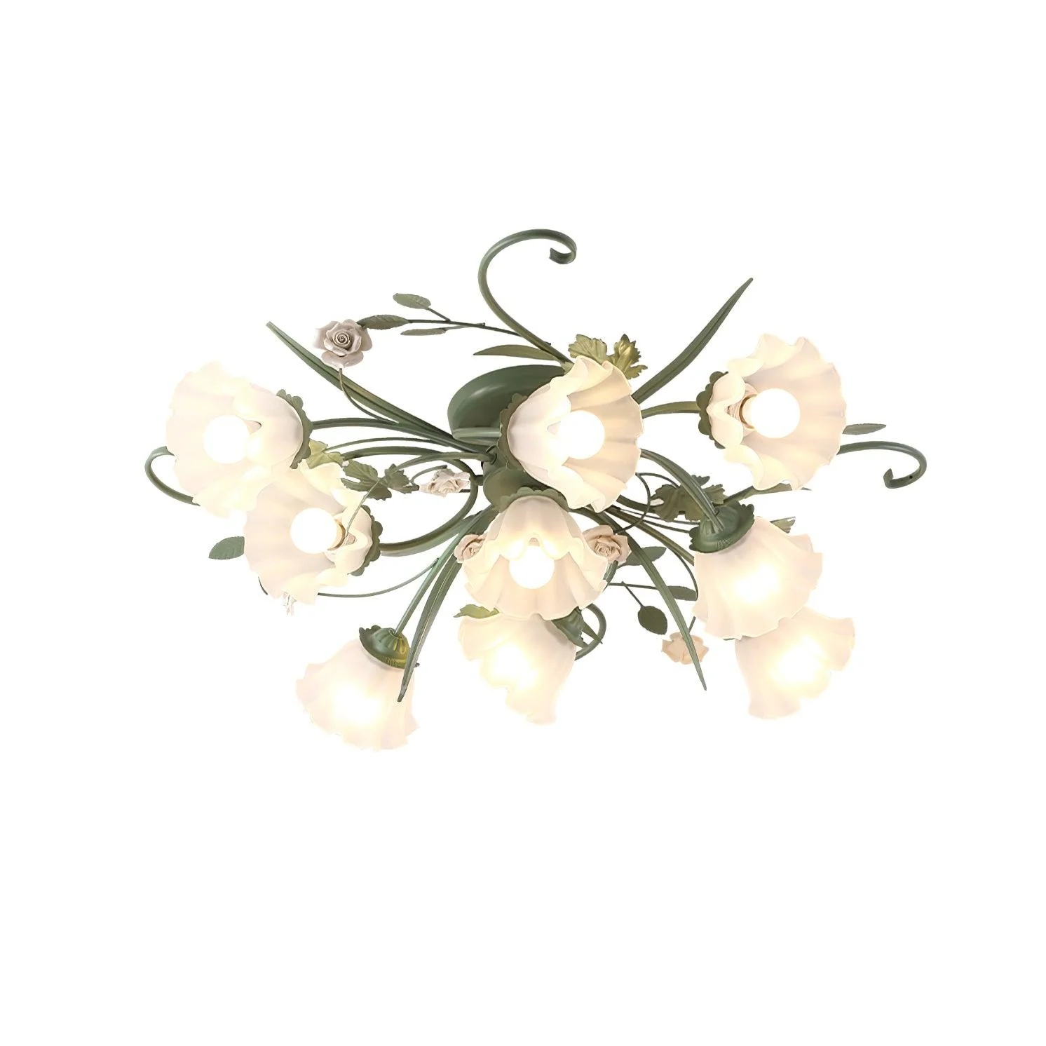 Nylirir Unique Art Classic Ceramics Ceiling Lamp - Image 23