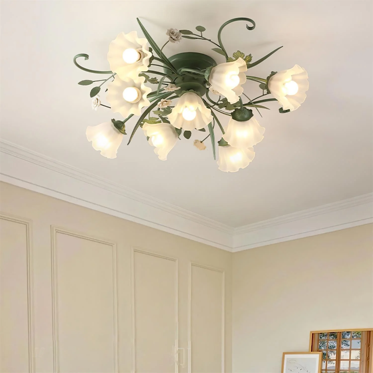 Nylirir Unique Art Classic Ceramics Ceiling Lamp - Image 4