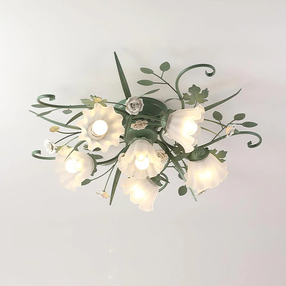 Nylirir Unique Art Classic Ceramics Ceiling Lamp - Image 9