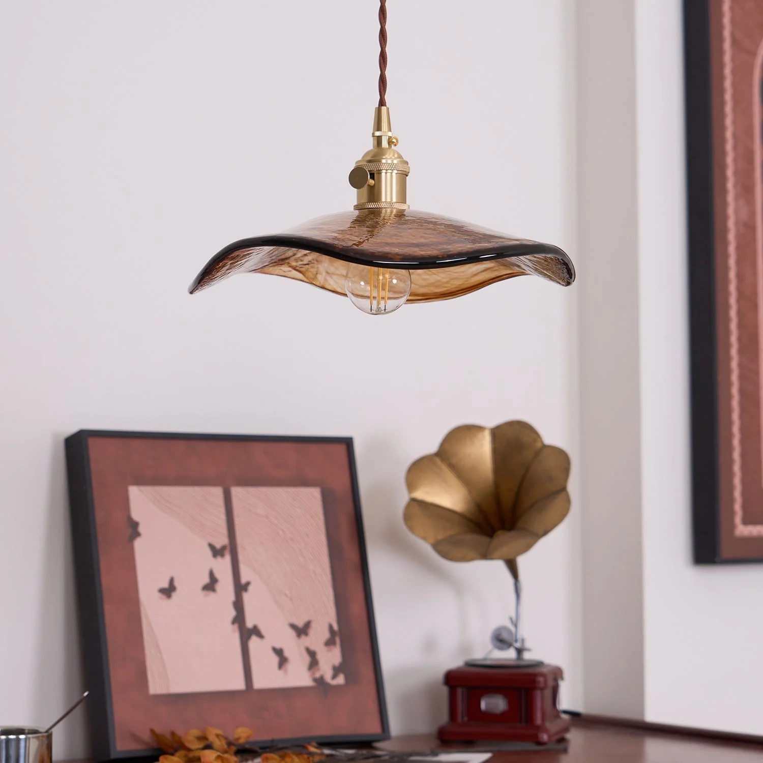 Nyros Glass Light Luxury Pendant Light - Image 13