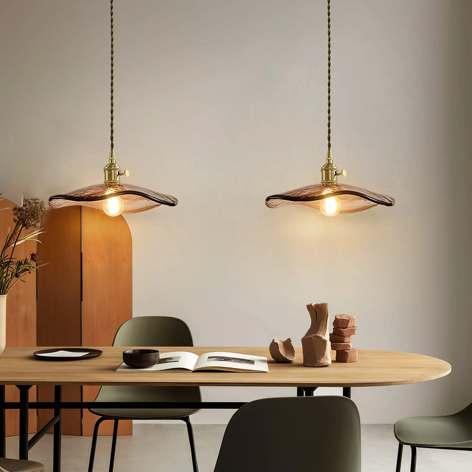 Nyros Glass Light Luxury Pendant Light - Image 17