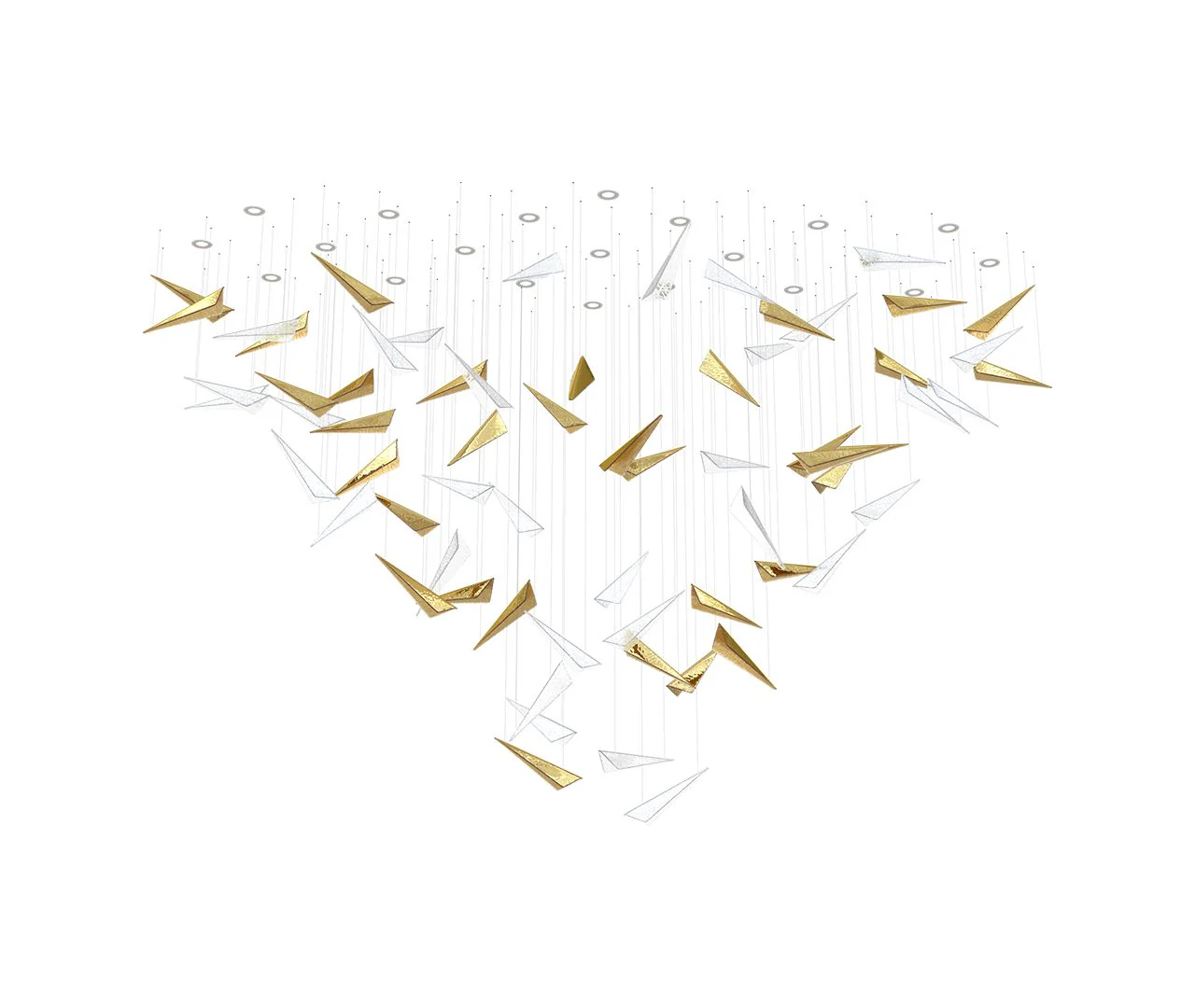 Nyvinia Glass Feather-Shape Chandelier - Image 23