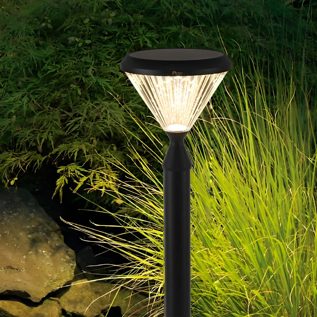 Odette Round Solar LED Lampshade Outdoor Lights - Image 13