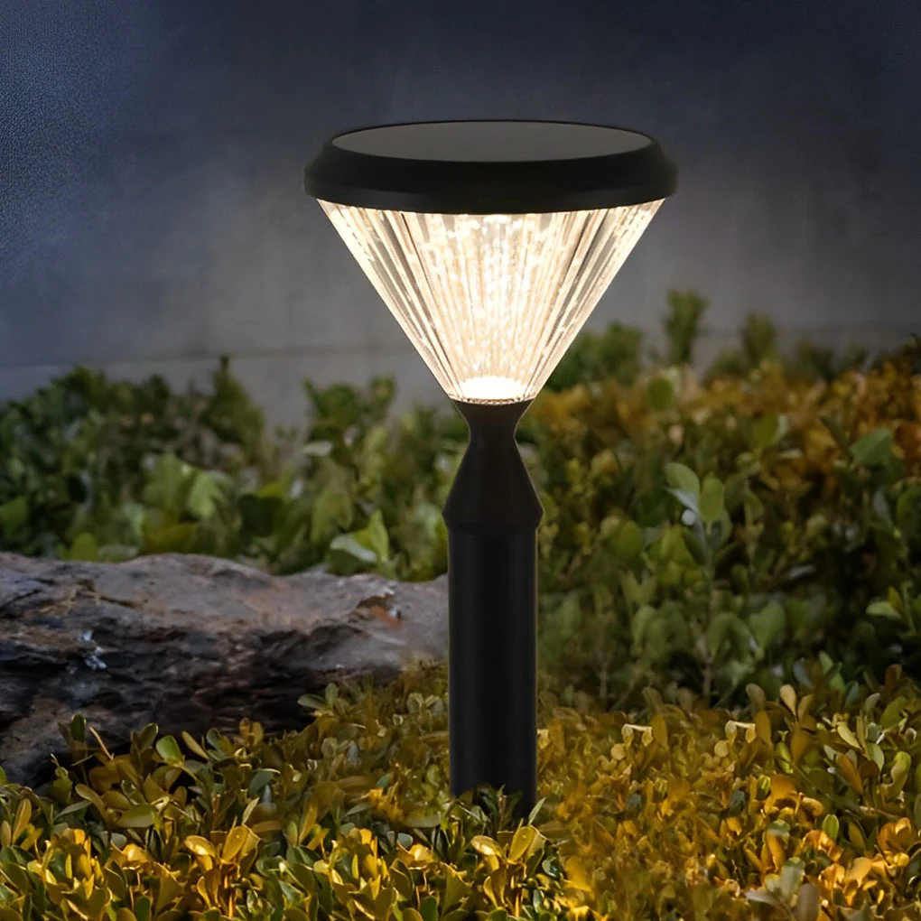 Odette Round Solar LED Lampshade Outdoor Lights - Image 16
