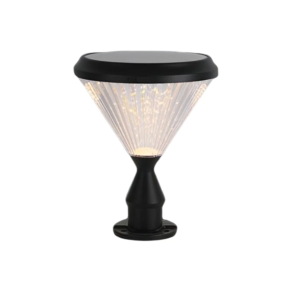 Odette Round Solar LED Lampshade Outdoor Lights - Image 4