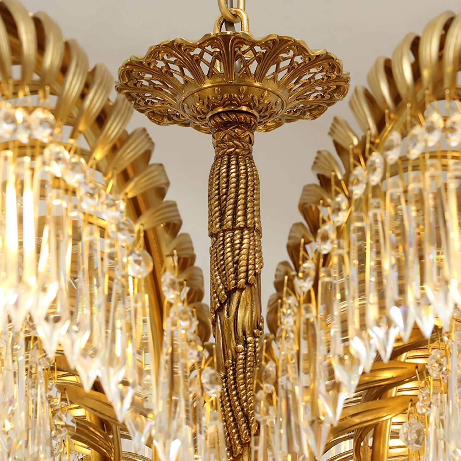 Odoraris Regal Brass Crystal Chandelier - Image 20