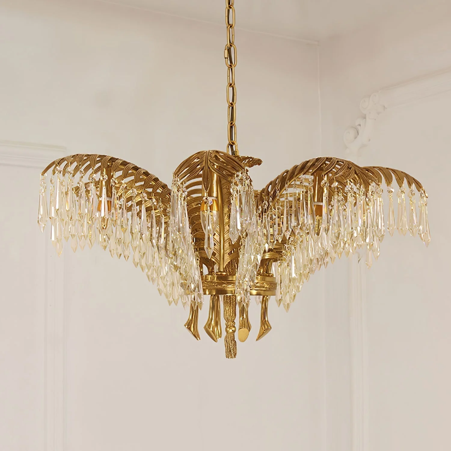 Odoraris Regal Brass Crystal Chandelier - Image 21