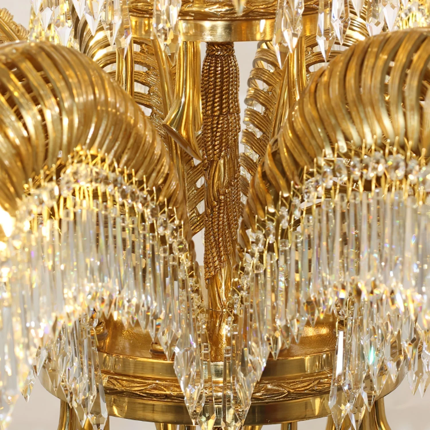 Odoraris Regal Brass Crystal Chandelier - Image 24