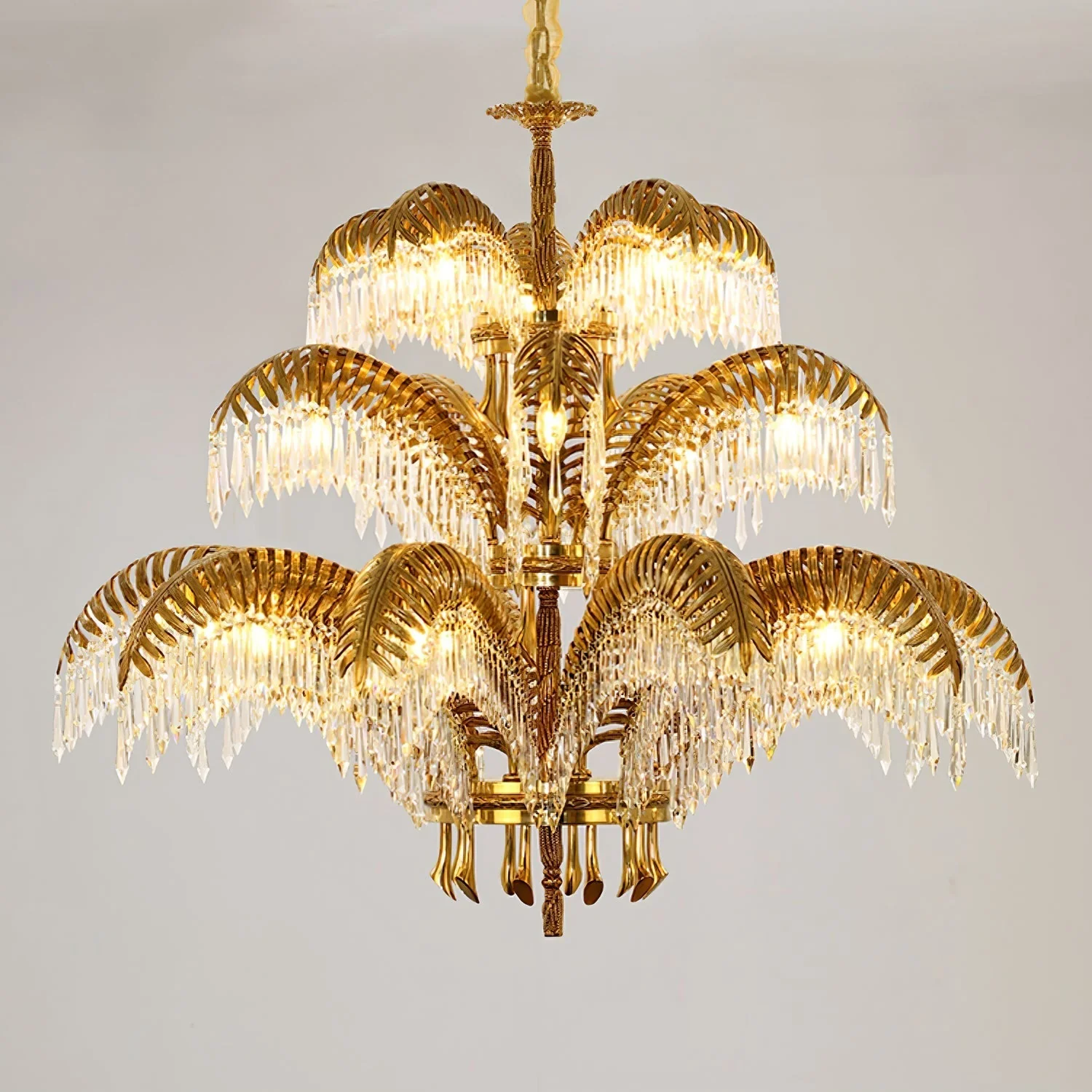Odoraris Regal Brass Crystal Chandelier - Image 26