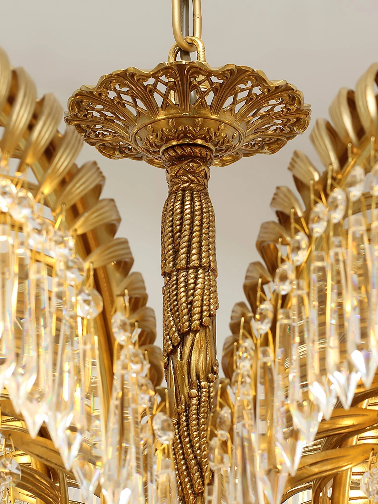 Odoraris Regal Brass Crystal Chandelier - Image 30