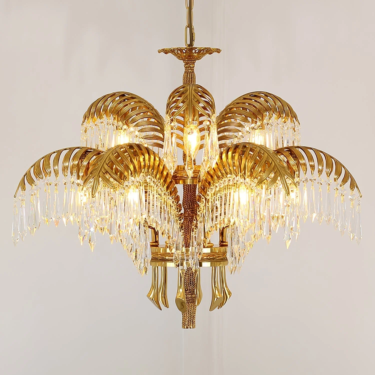 Odoraris Regal Brass Crystal Chandelier - Image 35