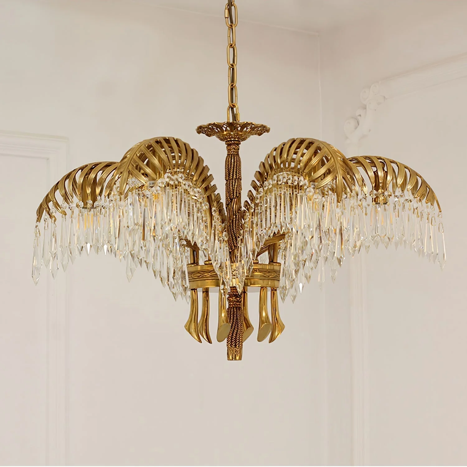 Odoraris Regal Brass Crystal Chandelier - Image 37
