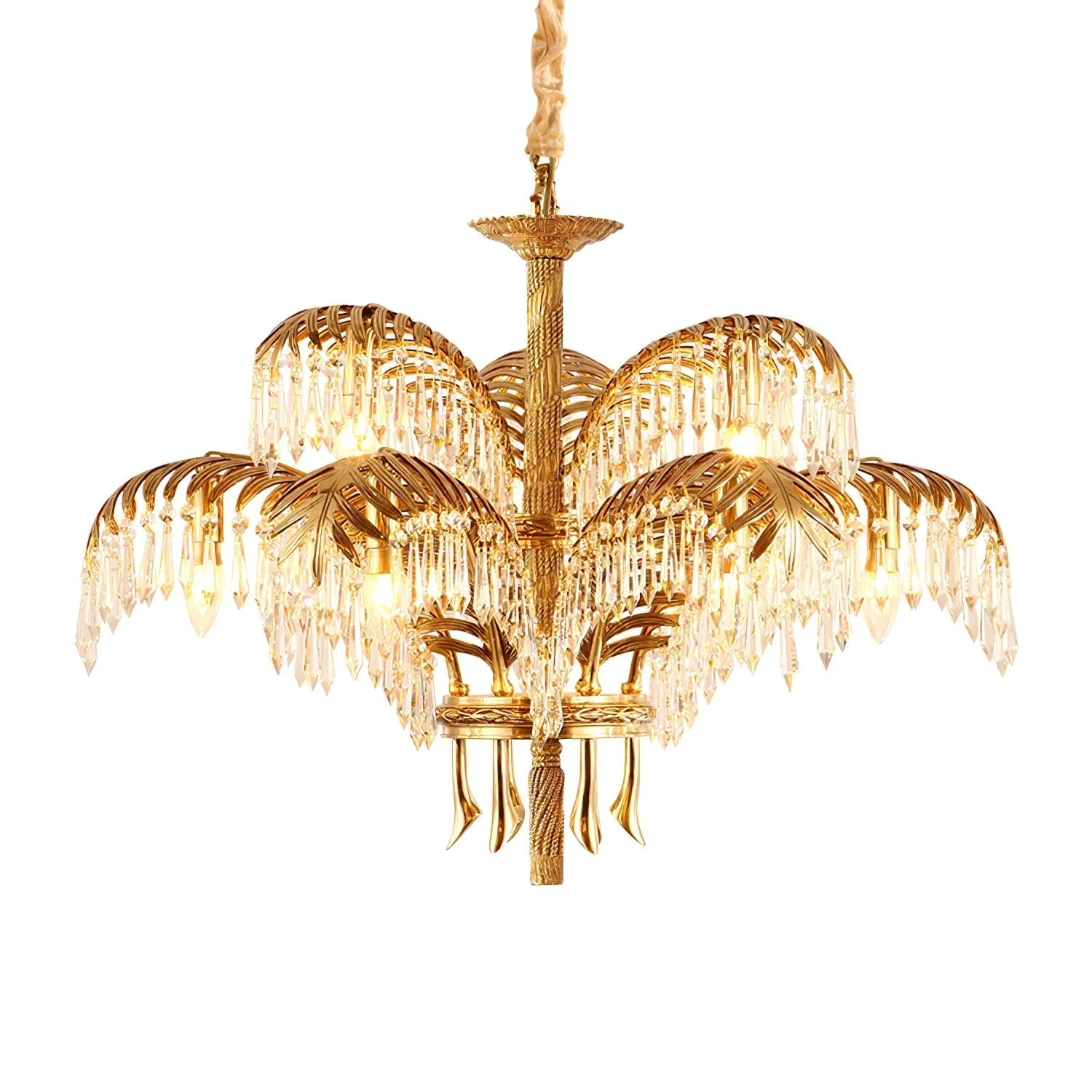 Odoraris Regal Brass Crystal Chandelier - Image 39