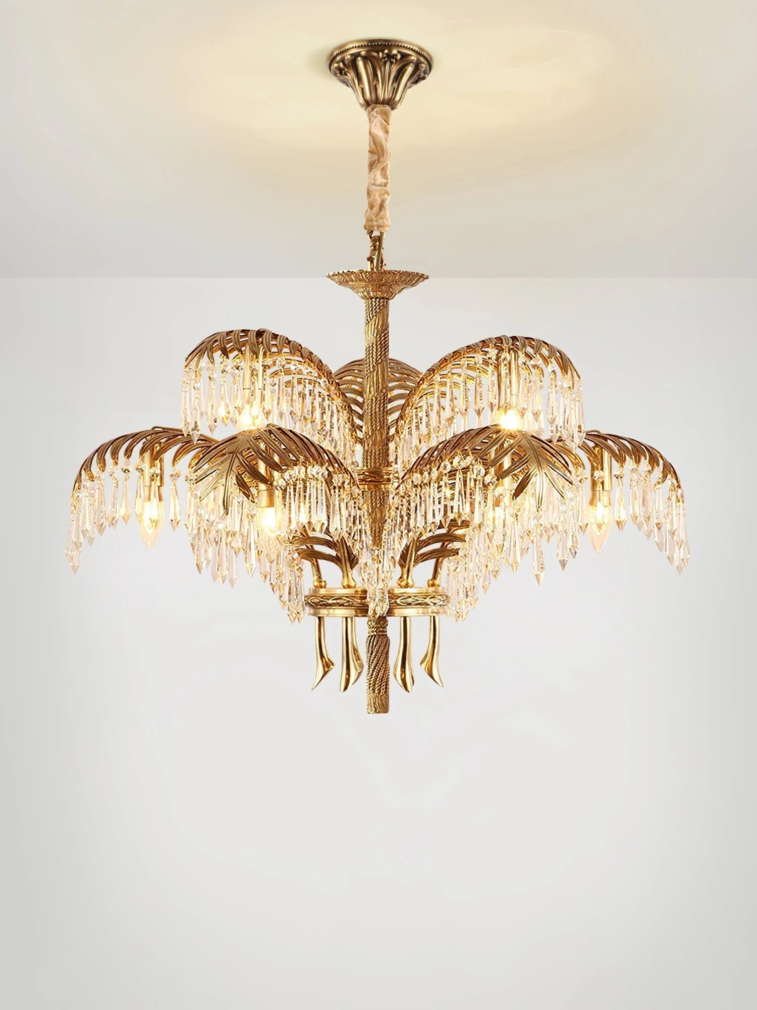 Odoraris Regal Brass Crystal Chandelier - Image 51