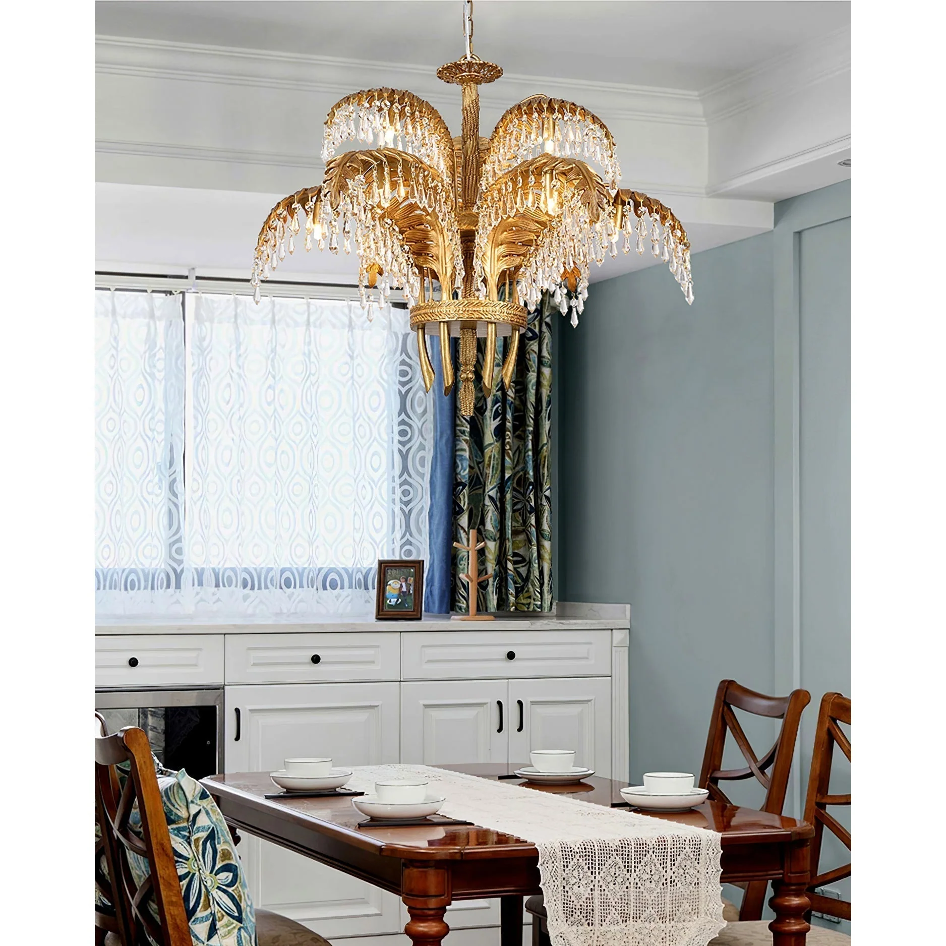 Odoraris Regal Brass Crystal Chandelier - Image 53