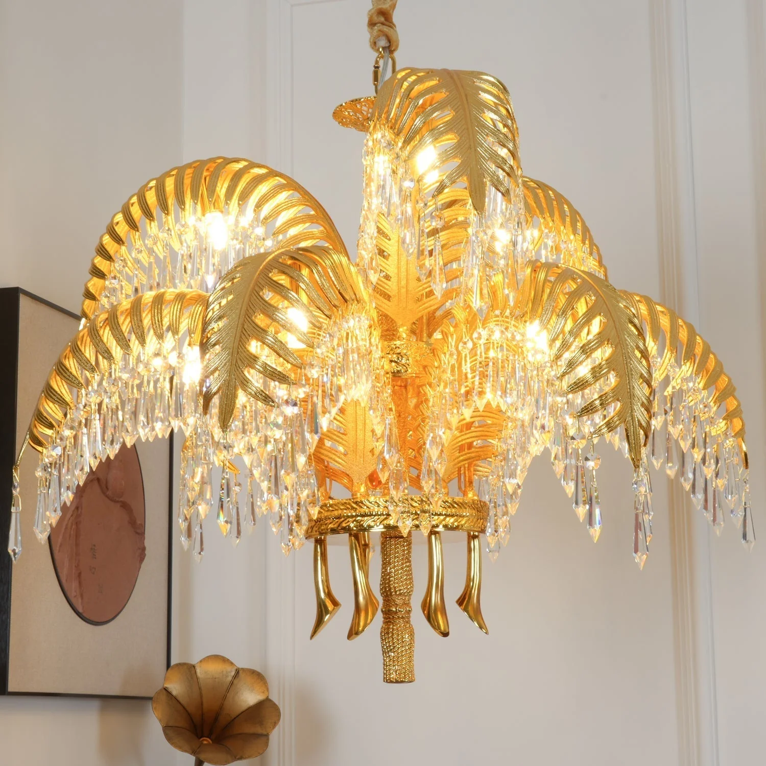 Odoraris Regal Brass Crystal Chandelier - Image 60